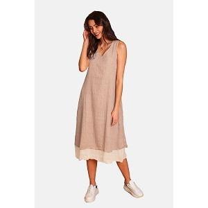 SCARPY CREATION ROBE DOUBLEE DECONTRACTEE<br>Beige
