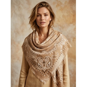  FOULARD CARRE<br>Naturel