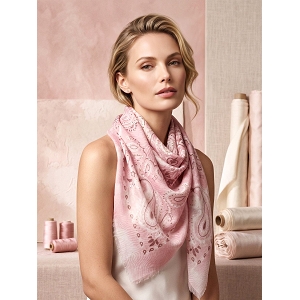  FOULARD CARRE<br>Rose