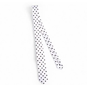  CRAVATE A POIS<br>Blanc