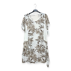 ROBE A FLEUR<br>Beige