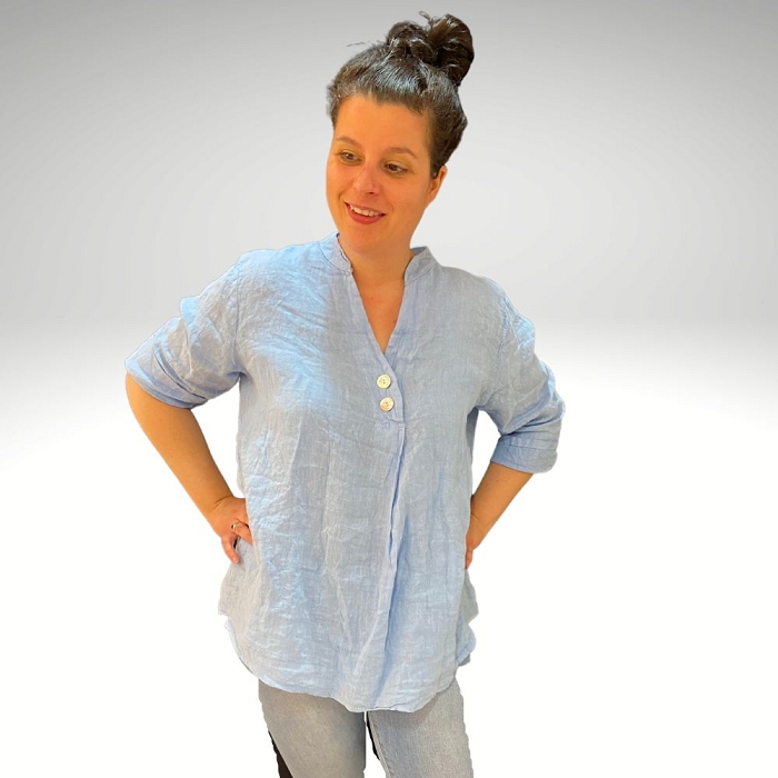 Scarpy creation my virginie tunique lin yl bleu1507905_3