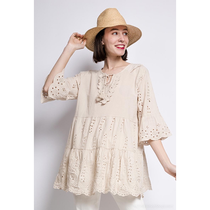 Scarpy creation top tunique beige