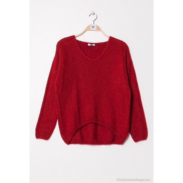 Scarpy creation sensie pull mohair laine rouge1537216_3