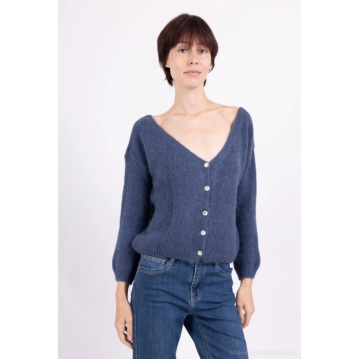 Scarpy creation my gilet mohair laine yl bleu1568017_3