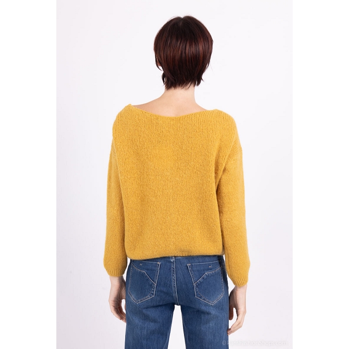 Scarpy creation gilet mohair laine jaune1568018_3