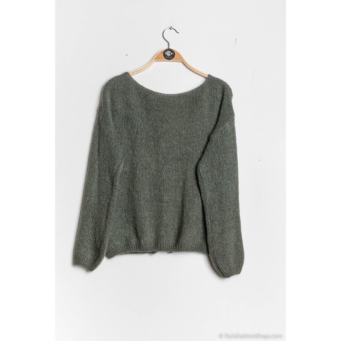 Scarpy creation gilet mohair laine vert1568019_6