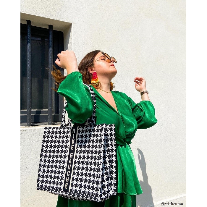 Sac rive gauche pied de poule cheap