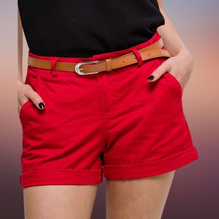 Scarpy creation short tiago chino rouge1643103_2