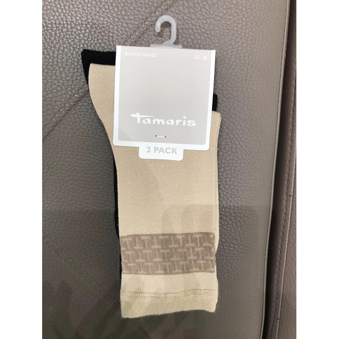 Tamaris chaussettes socquettes t logo noir