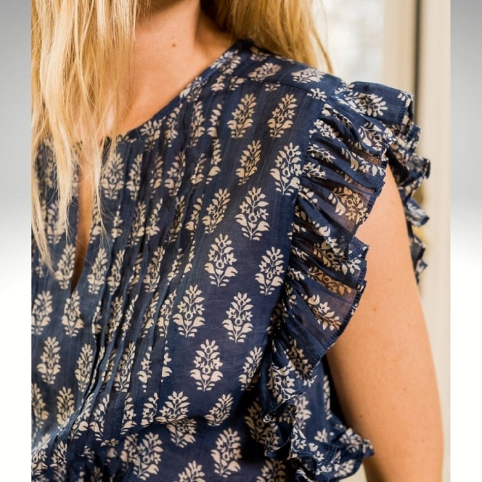 Scarpy creation jeanne blouse dentelle bleu1661001_3