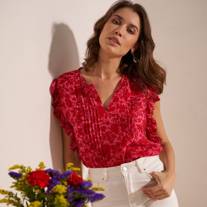 Scarpy creation jeanne blouse dentelle rouge1661003_3