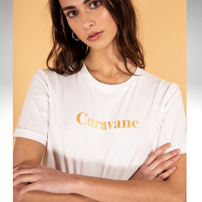 Scarpy creation stephanie t shirt caravane blanc