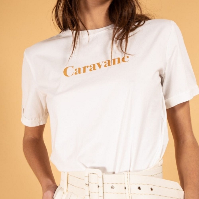 Scarpy creation stephanie t shirt caravane blanc1661901_3