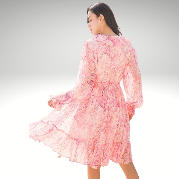 Scarpy creation bella robe vaporeur en lurex rose1666501_2