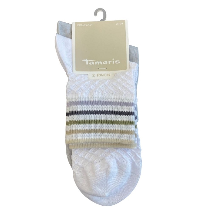 Tamaris chaussettes flore beige