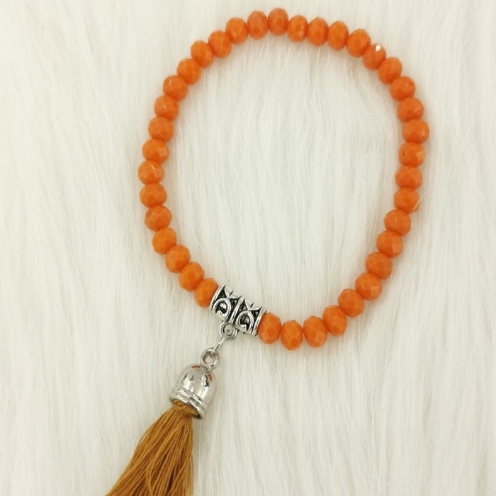 Scarpy creation my poupette bracelet pompon yl orange1673907_2