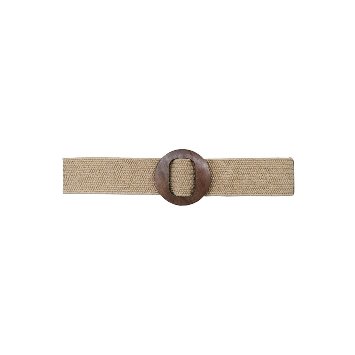 Scarpy creation ceinture raphy boucle bois beige3091001_2