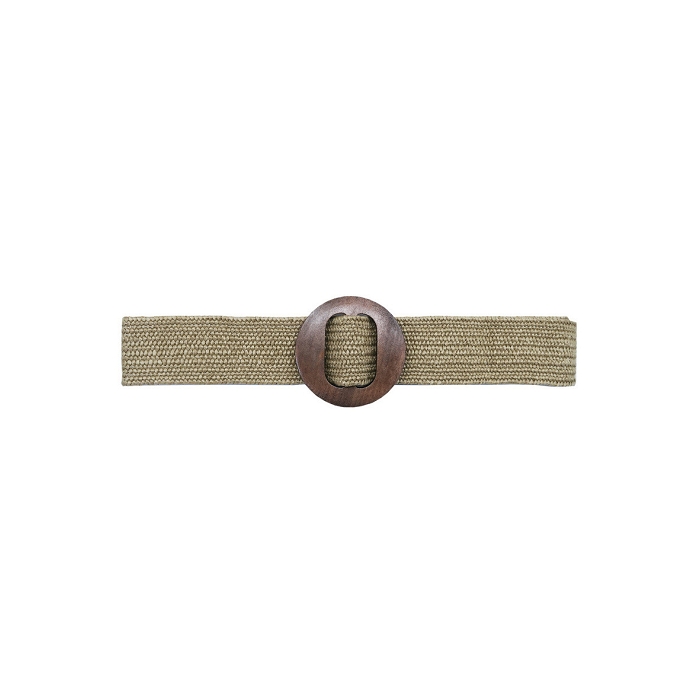 Scarpy creation my ceinture raphy boucle bois yl gris