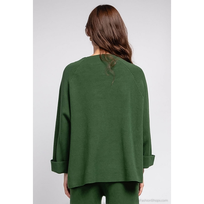 Scarpy creation charmy pull col rond vert3095701_4