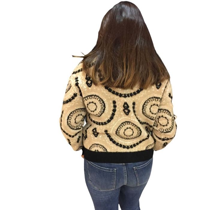 Scarpy creation graciela cardigan jacquard arabesque beige3704001_6