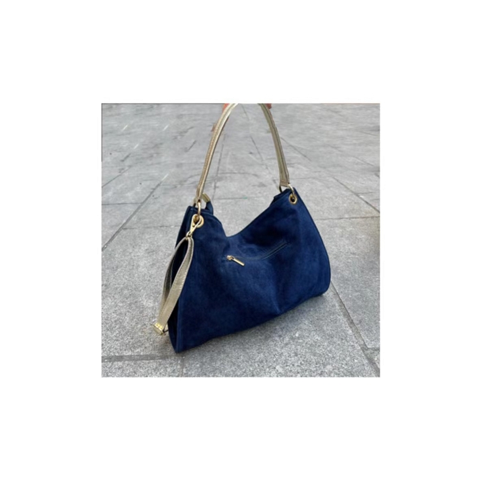 Scarpy creation my zaza sac epaule daim yl bleu3706705_2