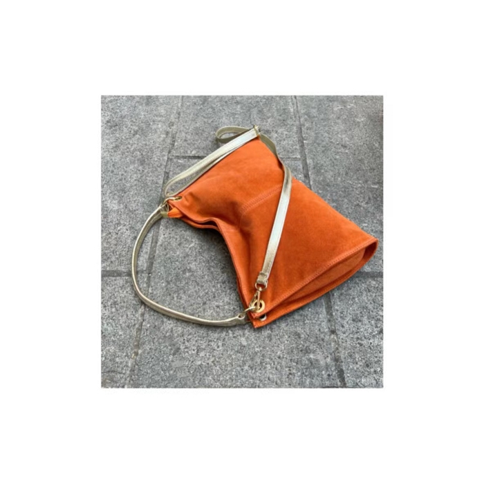 Scarpy creation my zaza sac epaule daim yl orange3706706_6