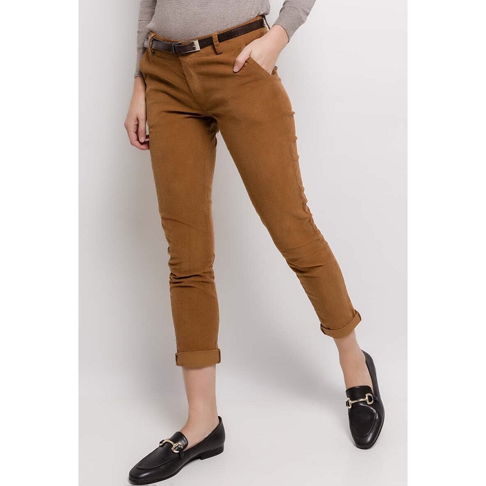 Scarpy creation pantalon chino velour naturel