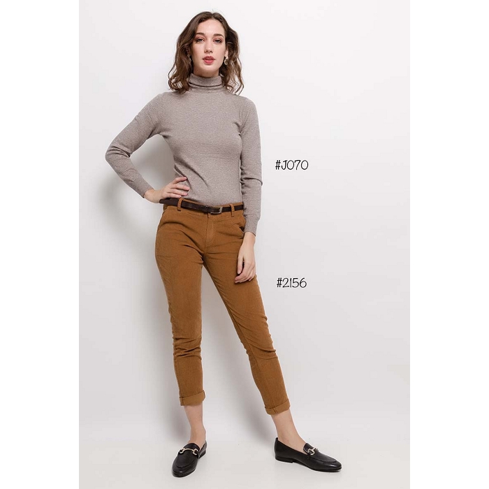 Scarpy creation my pantalon chino velour yl naturel3709104_3