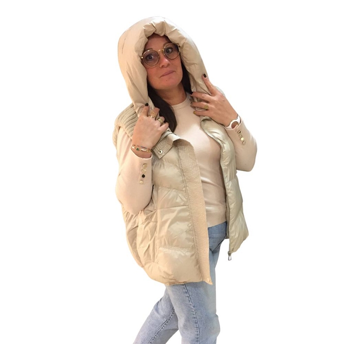 Scarpy creation kilkia gillet doudoune beige