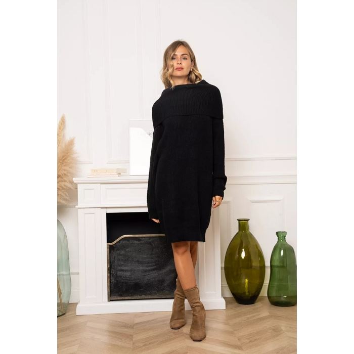 Scarpy creation kiori robe longue chic noir3714201_2