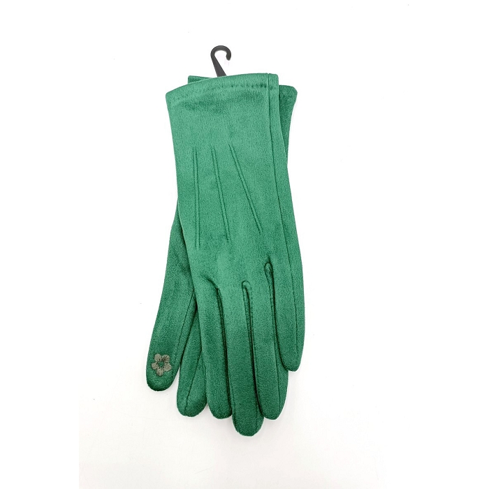 Scarpy creation gants tactiles unis vert
