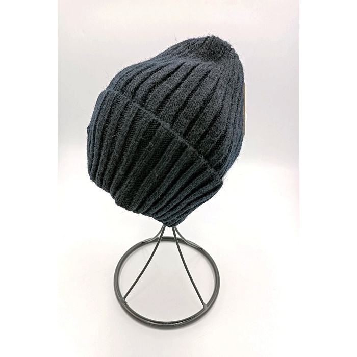 Scarpy creation bonnet chaud doulbe sans pompon noir3734301_2