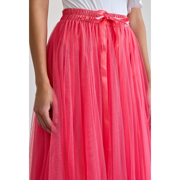 Scarpy creation chokki jupe longue en tulle de printemps rose3749204_5