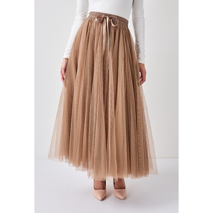 Scarpy creation my chokki jupe longue en tulle yl naturel3749209_2