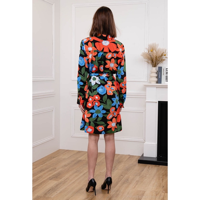 Scarpy creation my mimi robe chemise ceinture fleurs yl noir3766001_4