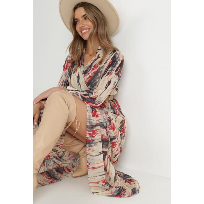 Scarpy creation my rosa robe cache coeur imprime yl beige3766601_2