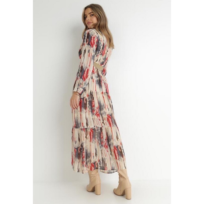 Scarpy creation my rosa robe cache coeur imprime yl beige3766601_4