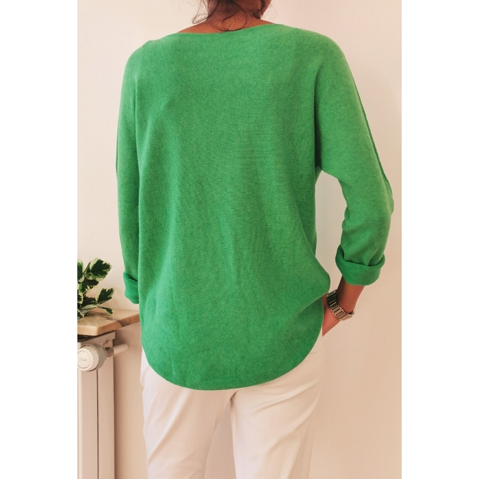 Scarpy creation my zafia pull en maille laine yl vert3767805_2