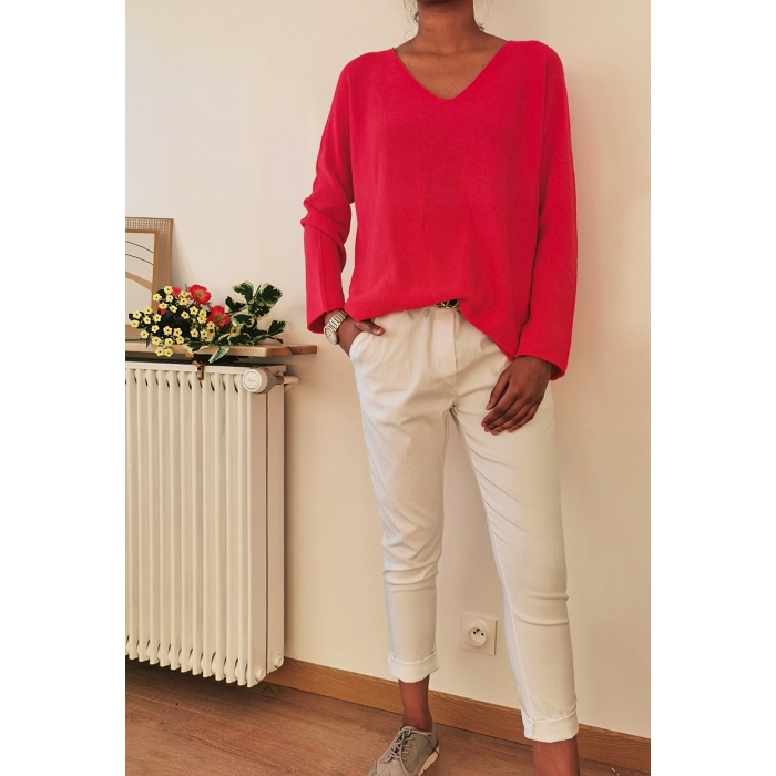 Scarpy creation my zafia pull en maille laine yl orange3767806_2