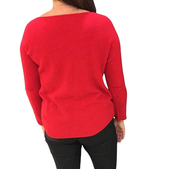 Scarpy creation my zafia pull en maille laine yl rouge3767807_3