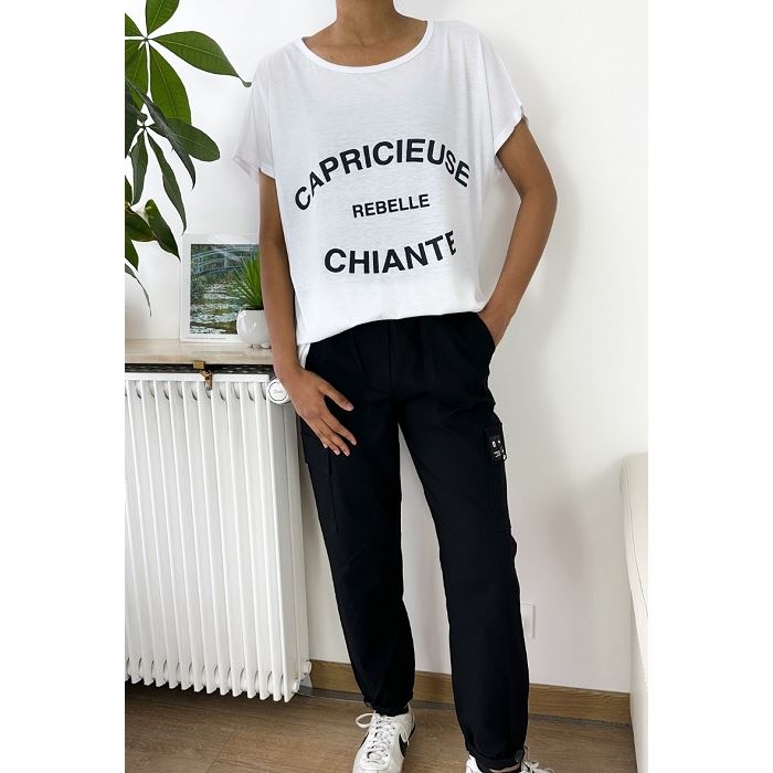 Scarpy creation zafa tshirt mojito blanc