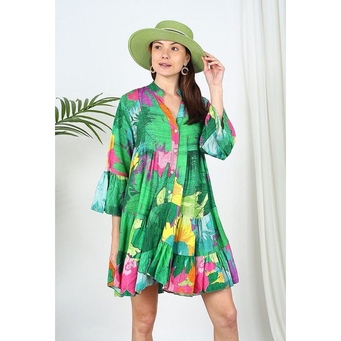 Scarpy creation robe katia vert