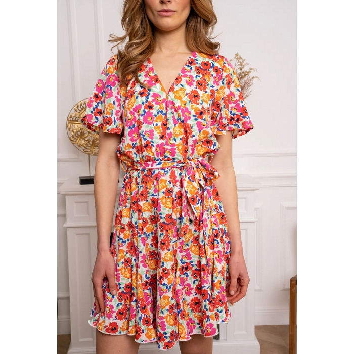 Scarpy creation my kilou robe manche courte imprime floral yl mode3785201_2