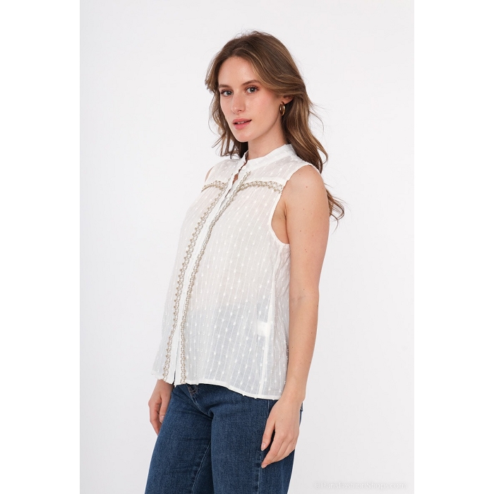 Scarpy creation azaka top sans manche blanc3789101_5