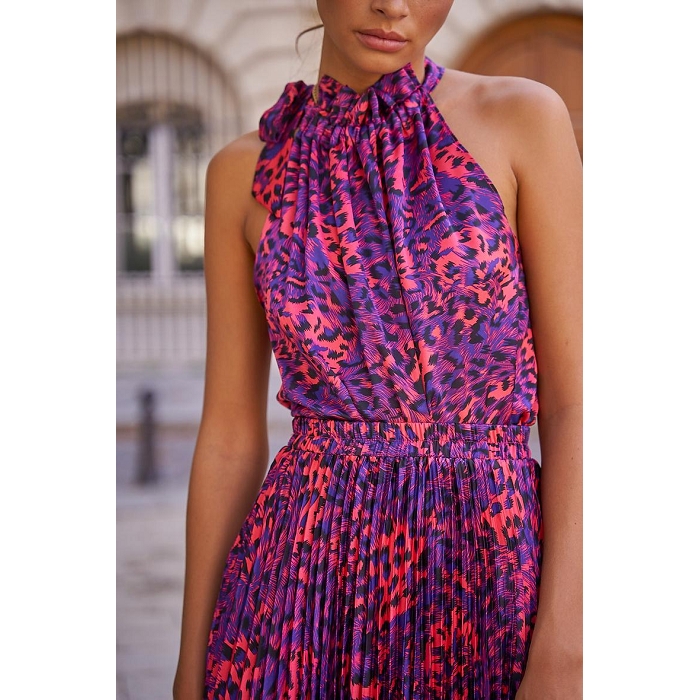 Scarpy creation my high tide top satin imprime yl rouge3808602_2