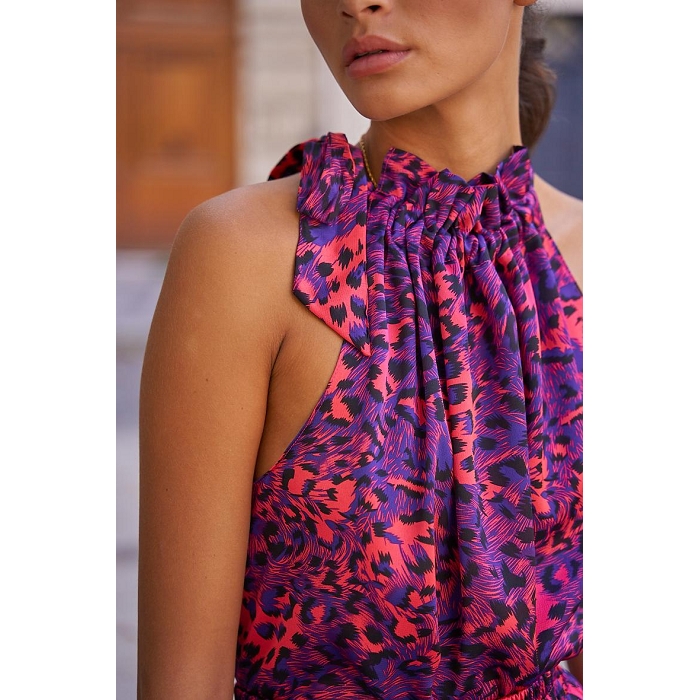 Scarpy creation my high tide top satin imprime yl rouge3808602_4