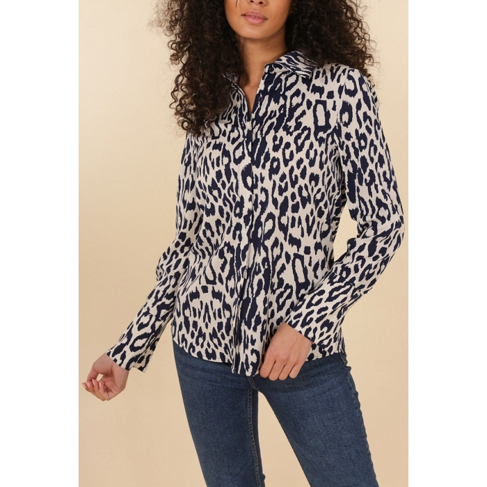 Scarpy creation chokia chemise satine leopard beige3811001_2