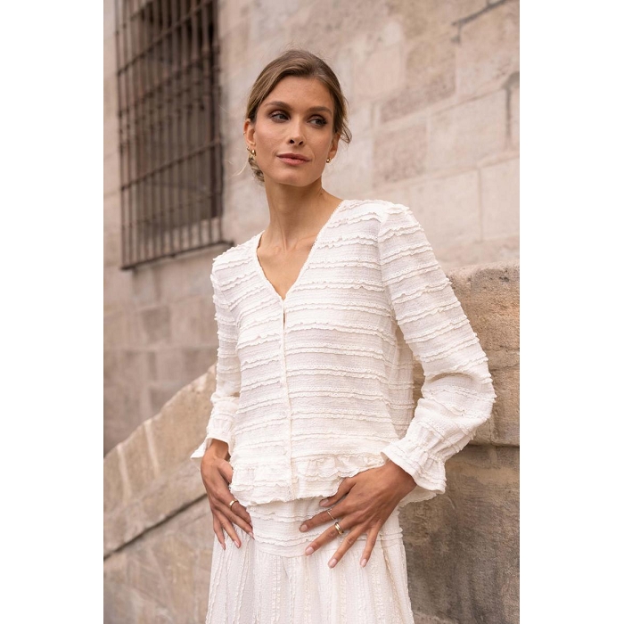 Scarpy creation capucine blouse prefall beige