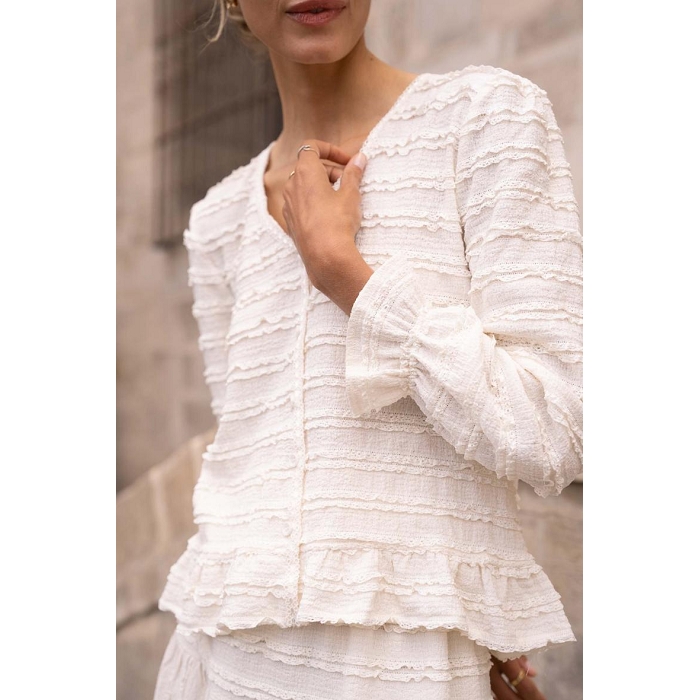 Scarpy creation capucine blouse prefall beige3811101_3